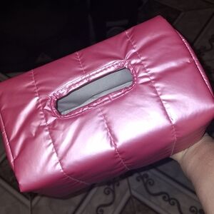 Pink Cover Tissue Box